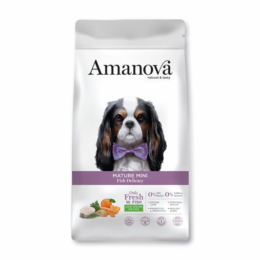 Amanova Dog Mature Mini Fish