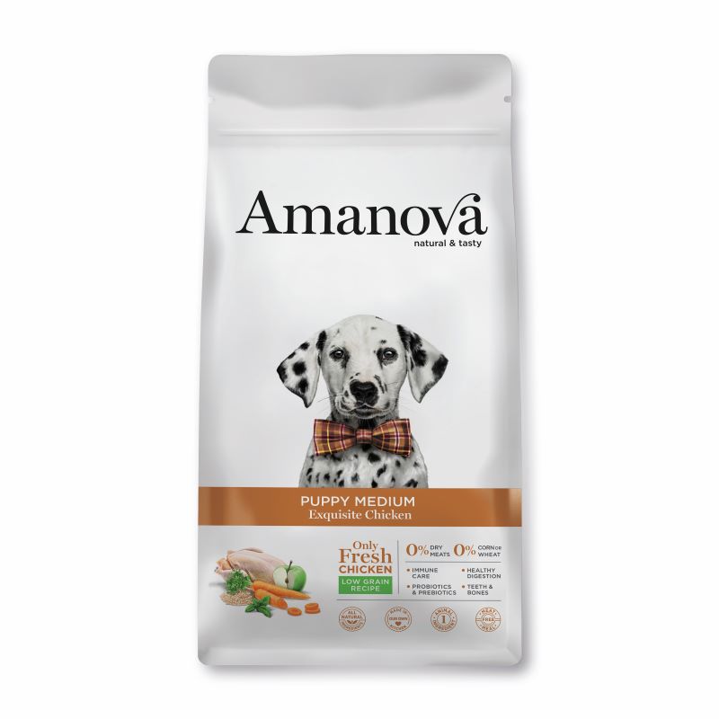 Amanova Dog Medium Puppy Chicken