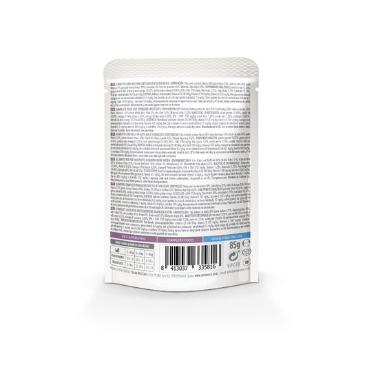 Amanova Cat Pouch Sterilized Grain-Free White Fish & Turkey 85g
