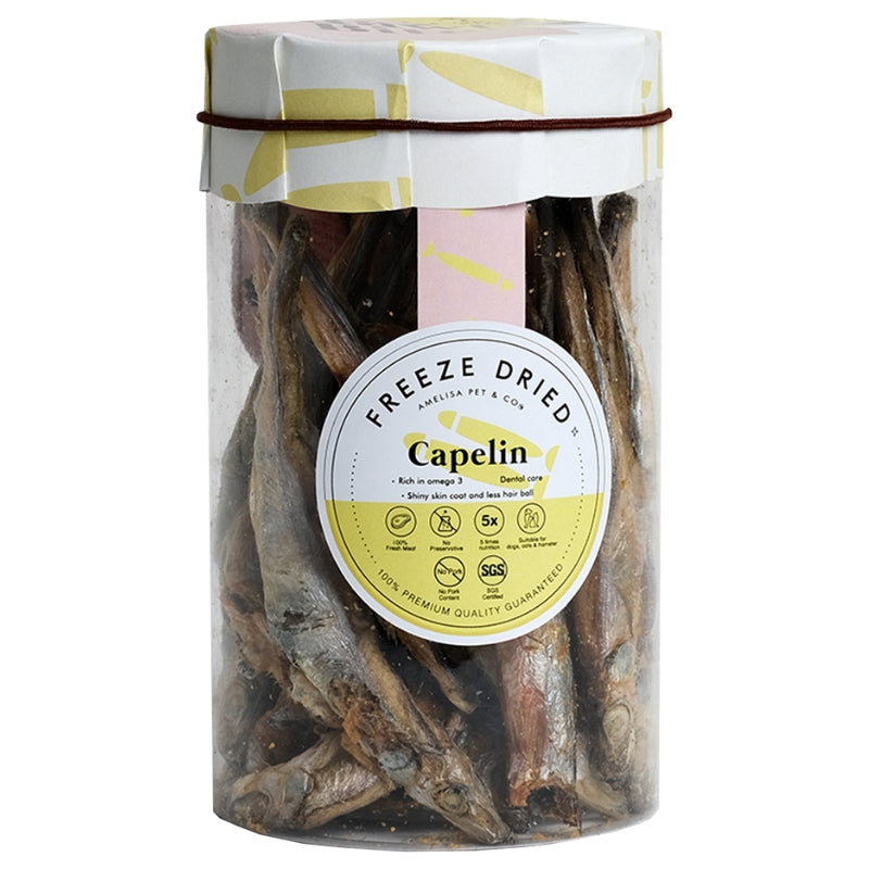Amelisa Pet & Co Rawly Bites - Capelin Classic 80g