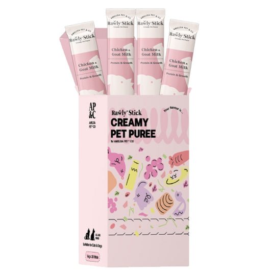 Amelisa Pet & Co Rawly Stick - Chicken & Goat Milk 25pcs Box