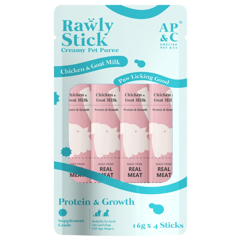 Amelisa Pet & Co Rawly Stick - Chicken & Goat Milk 4pcs Pck