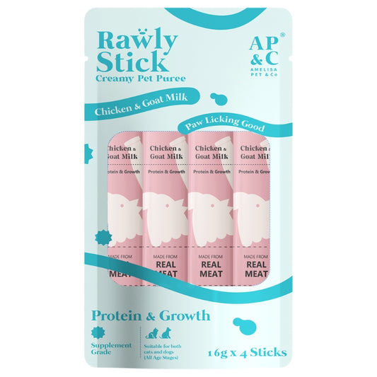 Amelisa Pet & Co Rawly Stick - Chicken & Goat Milk 4pcs Pck