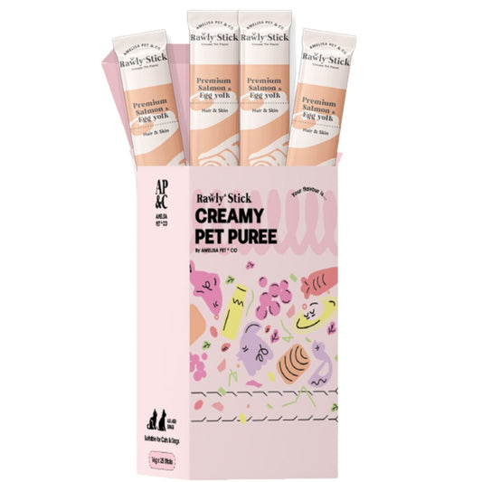 Amelisa Pet & Co Rawly Stick - Salmon & Egg Yolk 25pcs Box