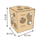Animan Cardboard Playland for Hamsters - Sea