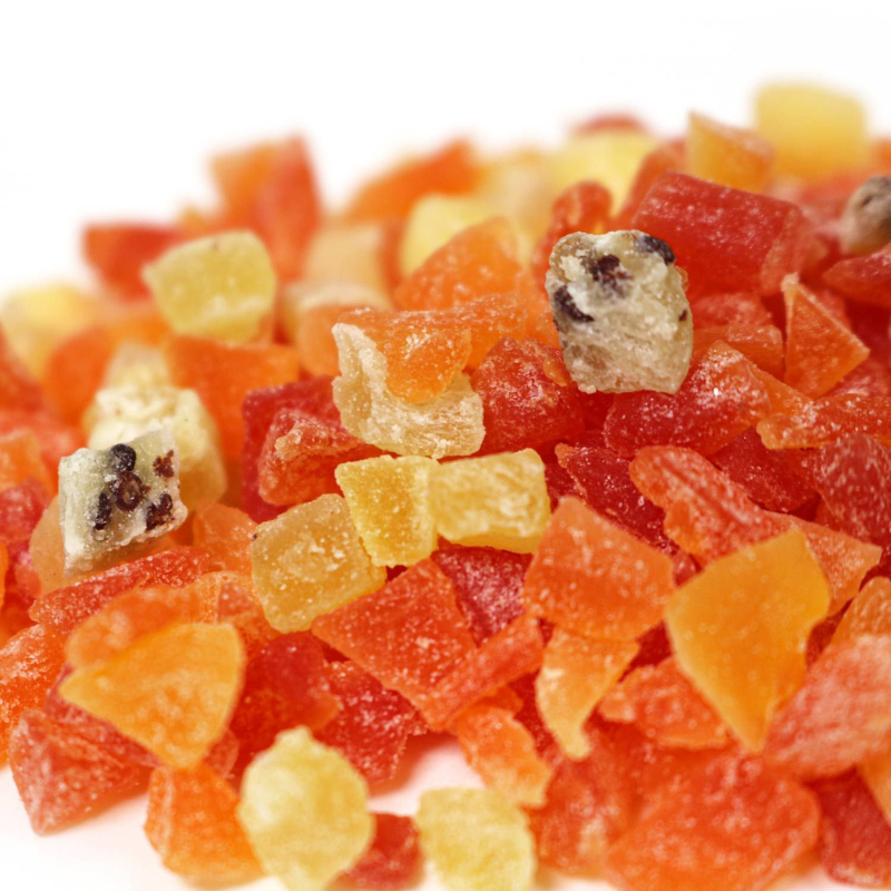 Animan Dried Apple, Kiwi & Papaya Fruit Treats for Small Animals - 100g