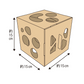 Animan Cardboard Playland for Hamsters - Forest
