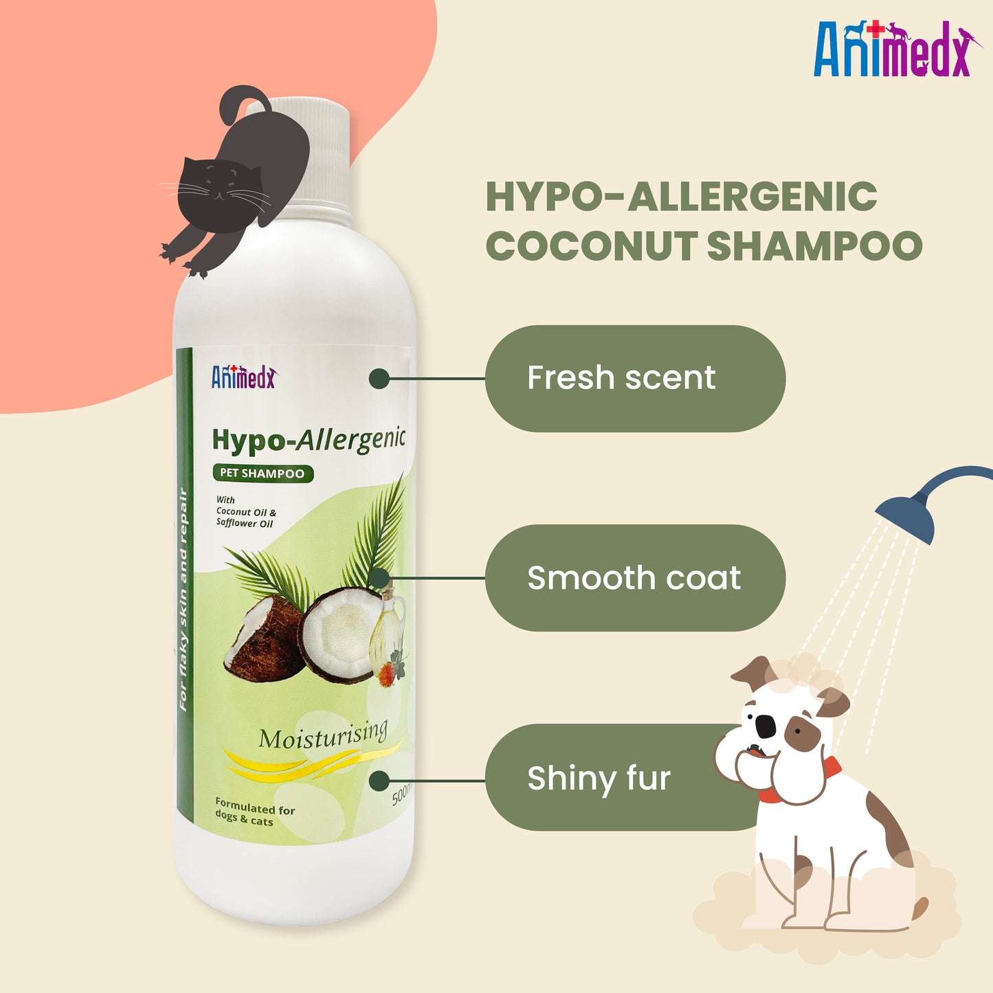 Animedx Hypo-allergenic Shampoo 250ml