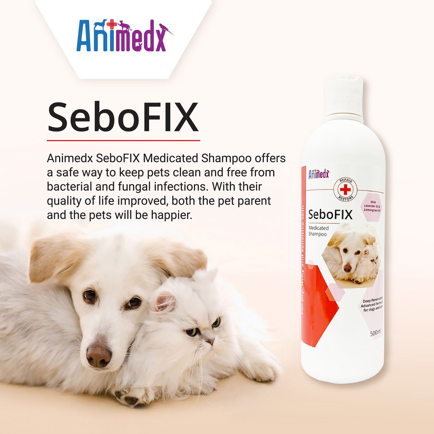 Animedx Sebofix Medicated Shampoo 250ml