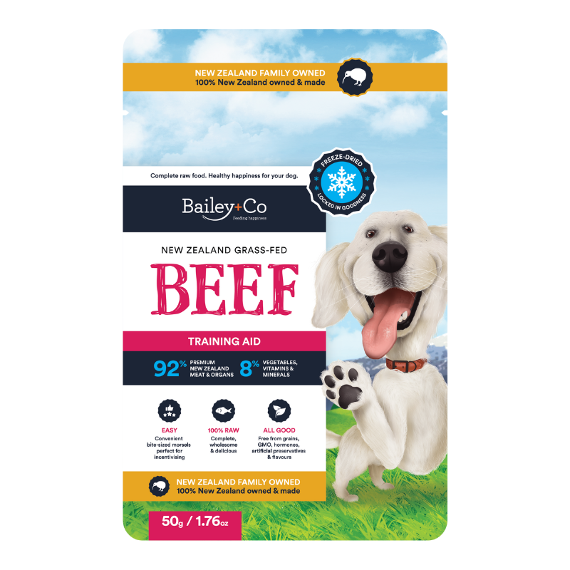 Bailey+Co Dog Freeze-Dried Raw Treat New Zealand Beef 50g