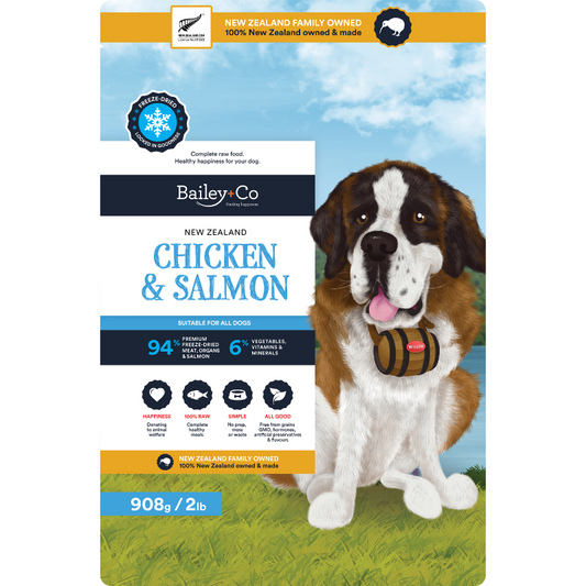 Bailey+Co Freeze Dried Complete Chicken & Salmon Meal [2 Sizes]