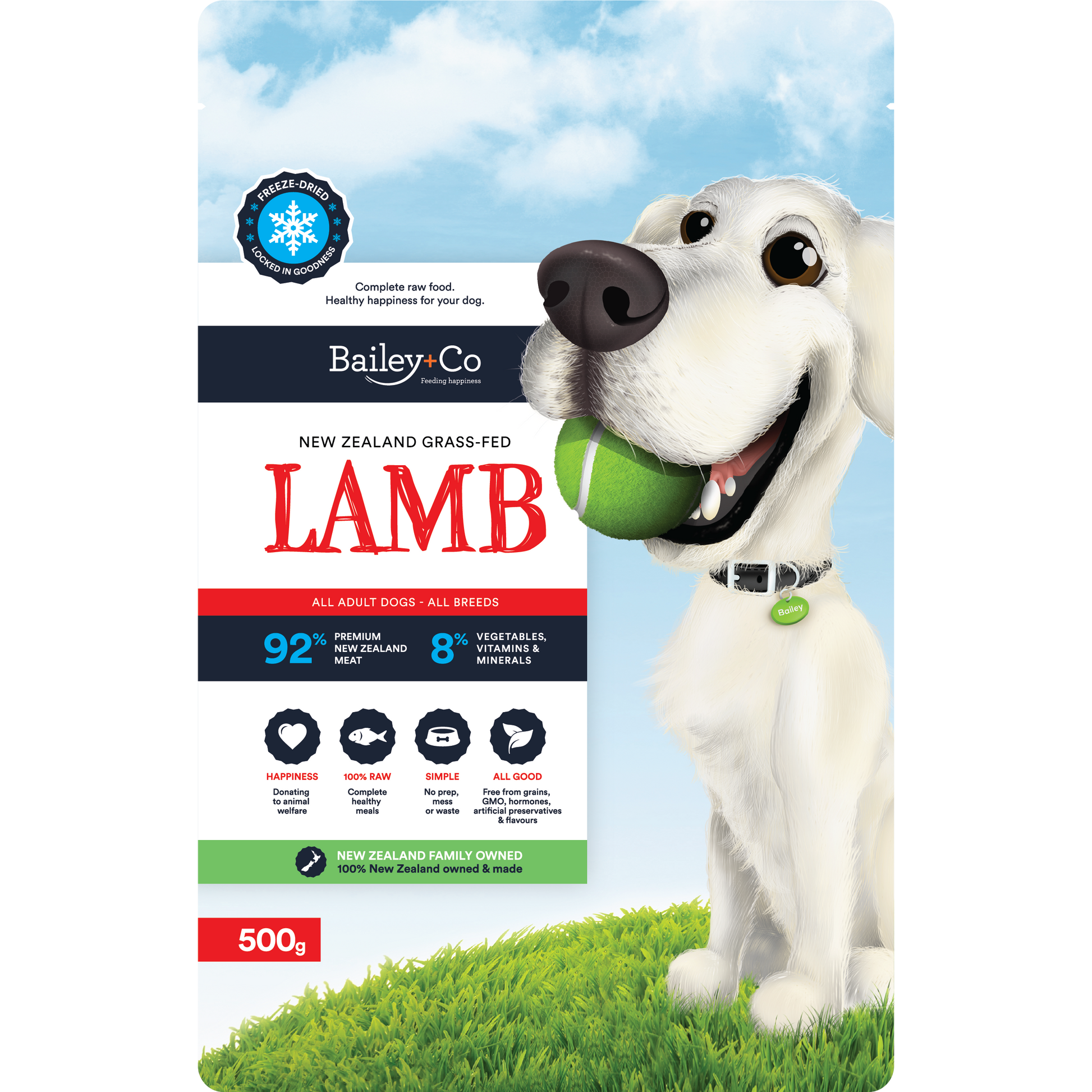 Bailey+Co Freeze Dried Complete Lamb Meal [2 Sizes]