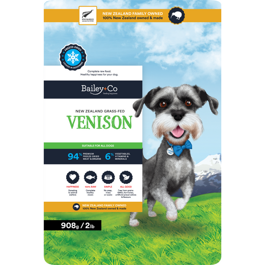 Bailey+Co Freeze Dried Complete Venison Meal [2 Sizes]