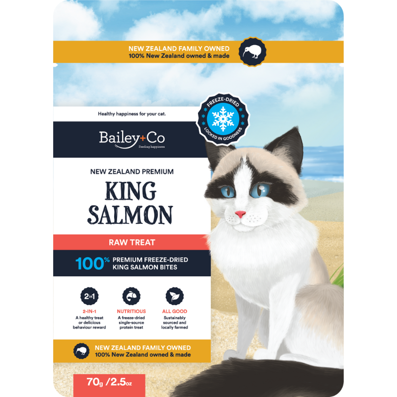 Bailey+Co Freeze Dried Salmon Feline For Cats & Dogs - 70g