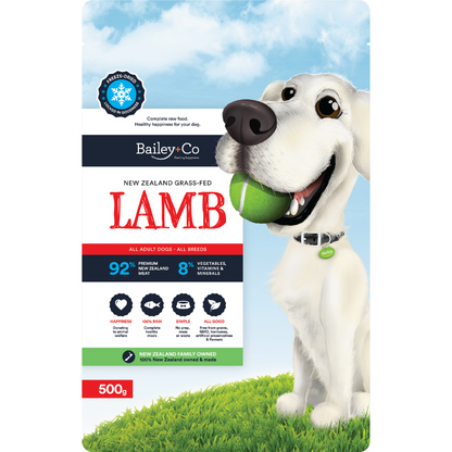 Bailey+Co Freeze Dried Complete Lamb Diet/Training Aid For Dogs - [2 Sizes]