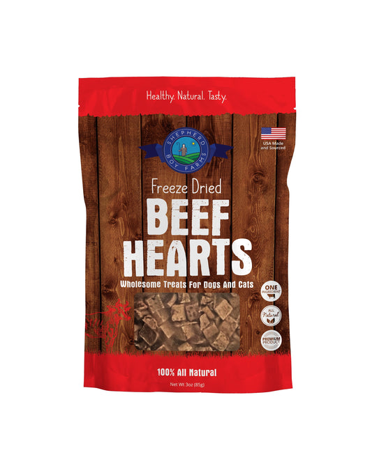SBF Freeze Dried Beef Heart Treats 3oz