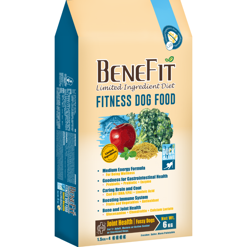 Benefit Limited Ingredient Diet Fitness Dog Food- Duck & Lamb Recipe [2 Sizes]