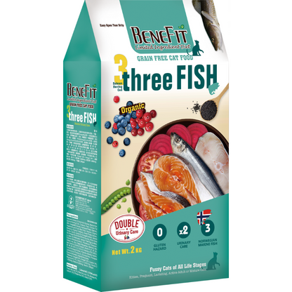 Benefit Limited Ingredient Diet Grain Free Cat Food- Norwegian three Marine Fish (Salmon/Herring/Cod) [3 Sizes]