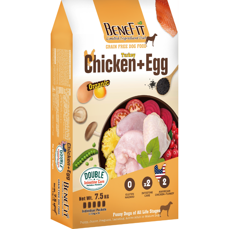Benefit Limited Ingredient Diet Grain Free Dog Food-  American Chicken + Turkey + Egg [3 Sizes]