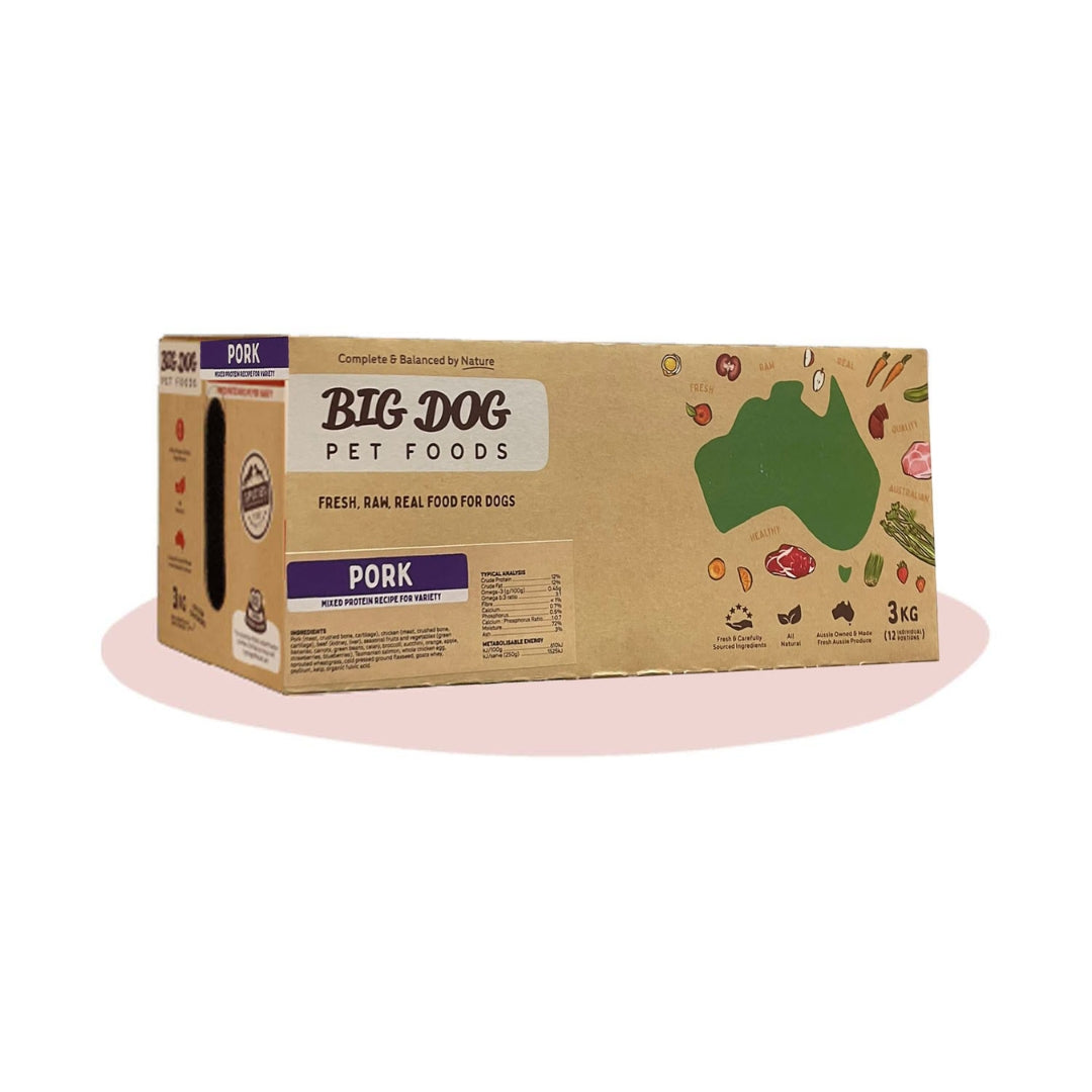 Big Dog Barf Pork 3KG (12 x 250G)