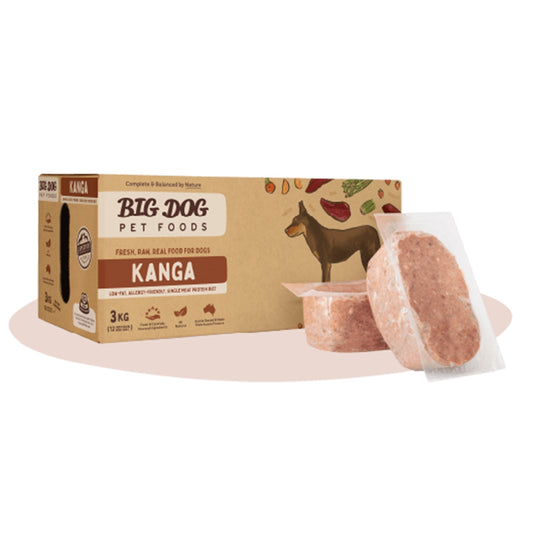 Big Dog Kangaroo Barf For Dogs 3KG (12 x 250G)