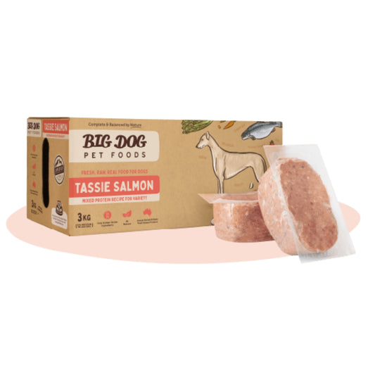 Big Dog Tassie Salmon Barf For Dogs 3KG (12 x 250G)