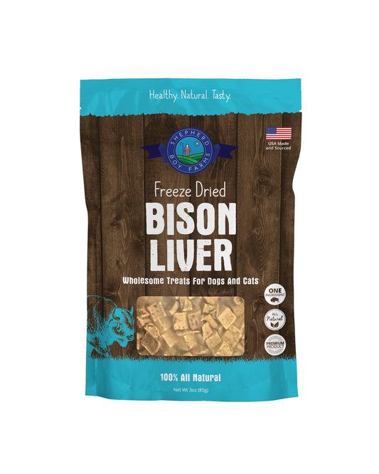 SBF Freeze Dried Bison Liver Treats 3oz