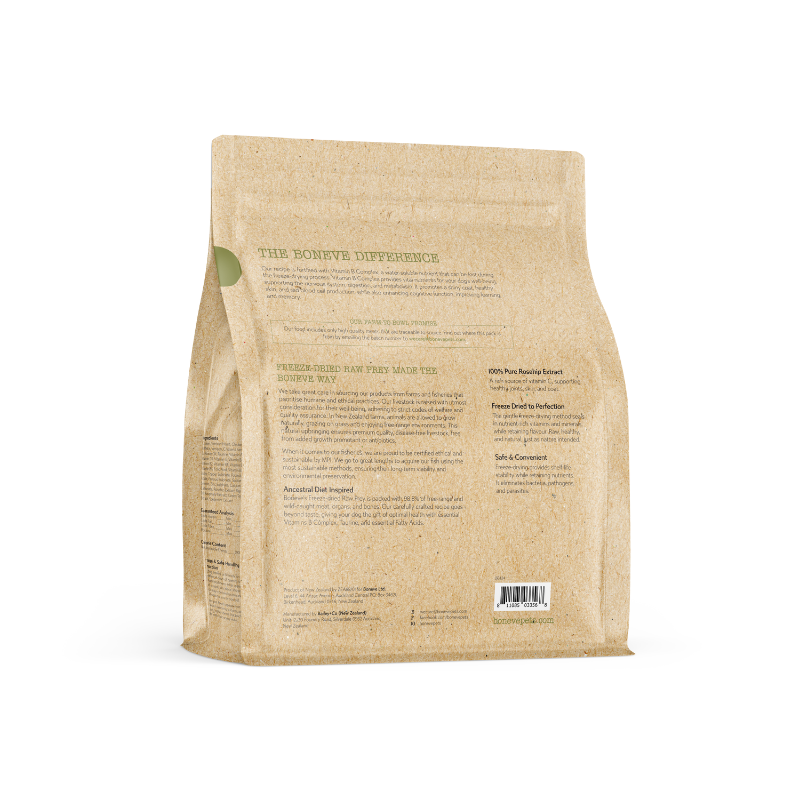 Boneve Chicken & Venison Digestive & Immune Support Grain Free Freeze Dried Raw Dog Food [2 Sizes]