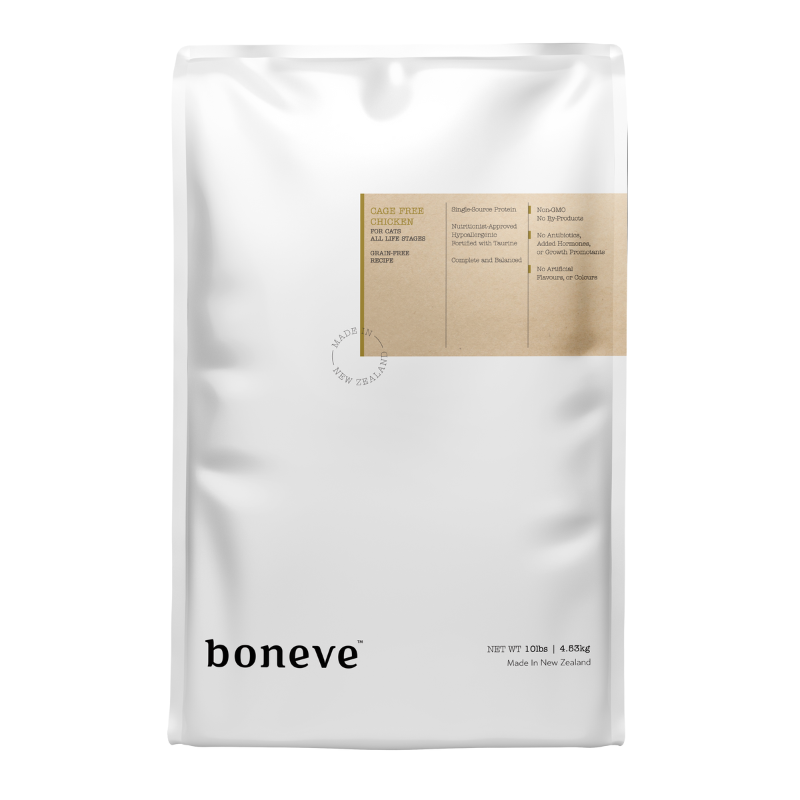 Boneve Earthmade Cage Free Chicken Grain Free Dry Cat Food [3 Sizes]