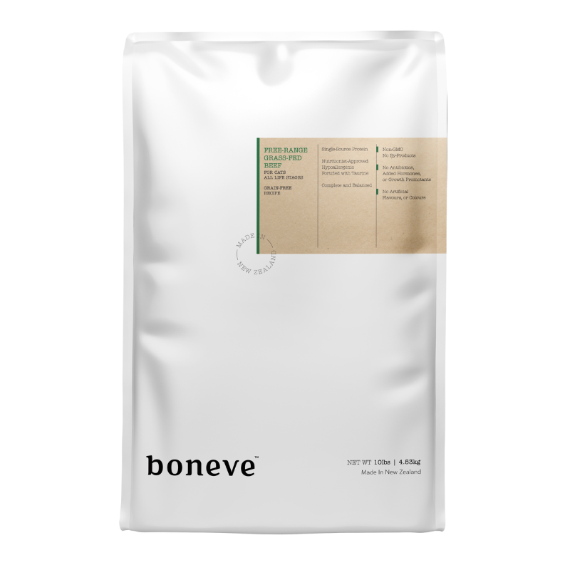 Boneve Earthmade Free Range Grass-Fed Beef Grain Free Dry Cat Food [3 Sizes]