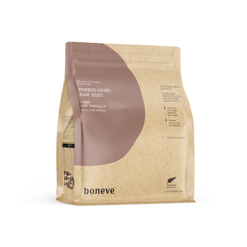 Boneve Lamb & Trevally Hip & Joint Support Grain Free Freeze Dried Raw Dog Food [2 Sizes]