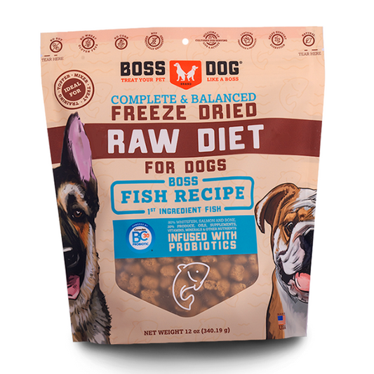 Boss Dog Fish Grain Free Freeze Dried Raw Dog Food - 12oz