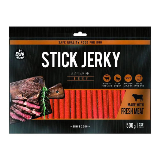 Bow Wow Beef Stick Jerky Dog Treat [2 Sizes]