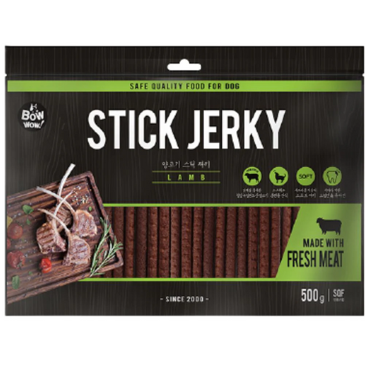 Bow Wow Lamb Stick Jerky Dog Treat [2 Sizes]
