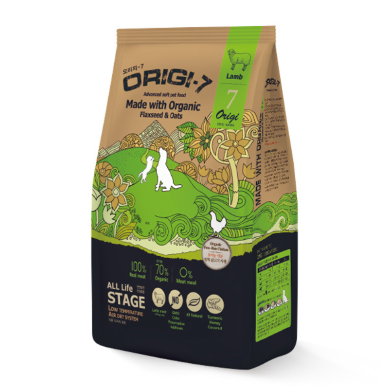 Bow Wow Origi-7 Lamb Air-Dried Soft Dry Dog Food - 2kg