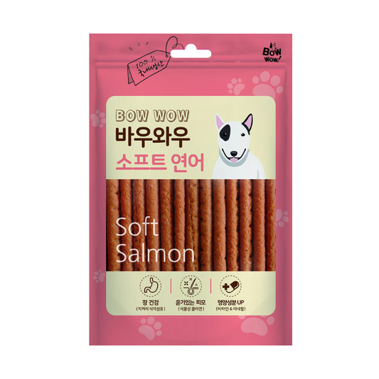Bow Wow Soft Salmon Jerky Dog Treats - 150g