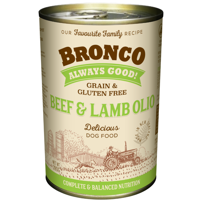 Bronco Beef & Lamb Olio For Dogs - 390g