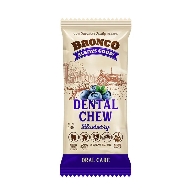 Free Bronco Dental Chew Blueberry 18g