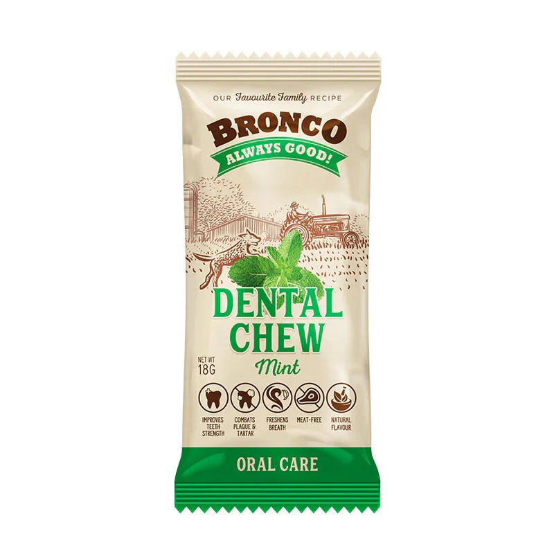 Free Bronco Dental Chew Mint 18g