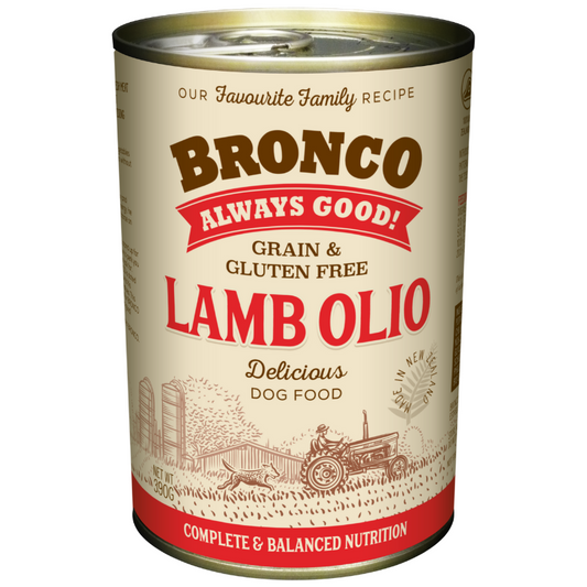 Bronco Lamb Olio For Dogs - 390g