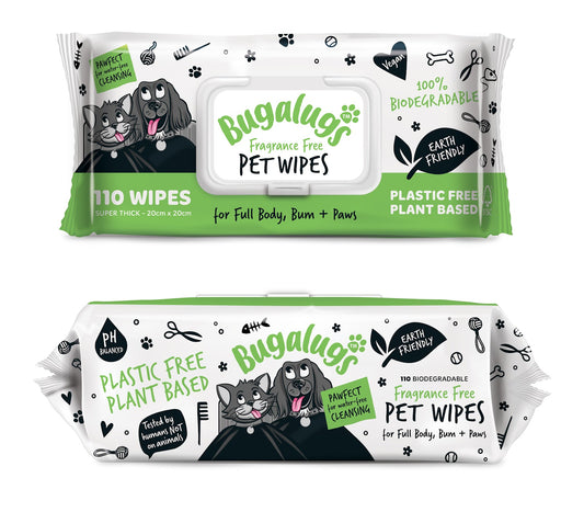 Bugalugs Biodegradable Pet Wipes (110)