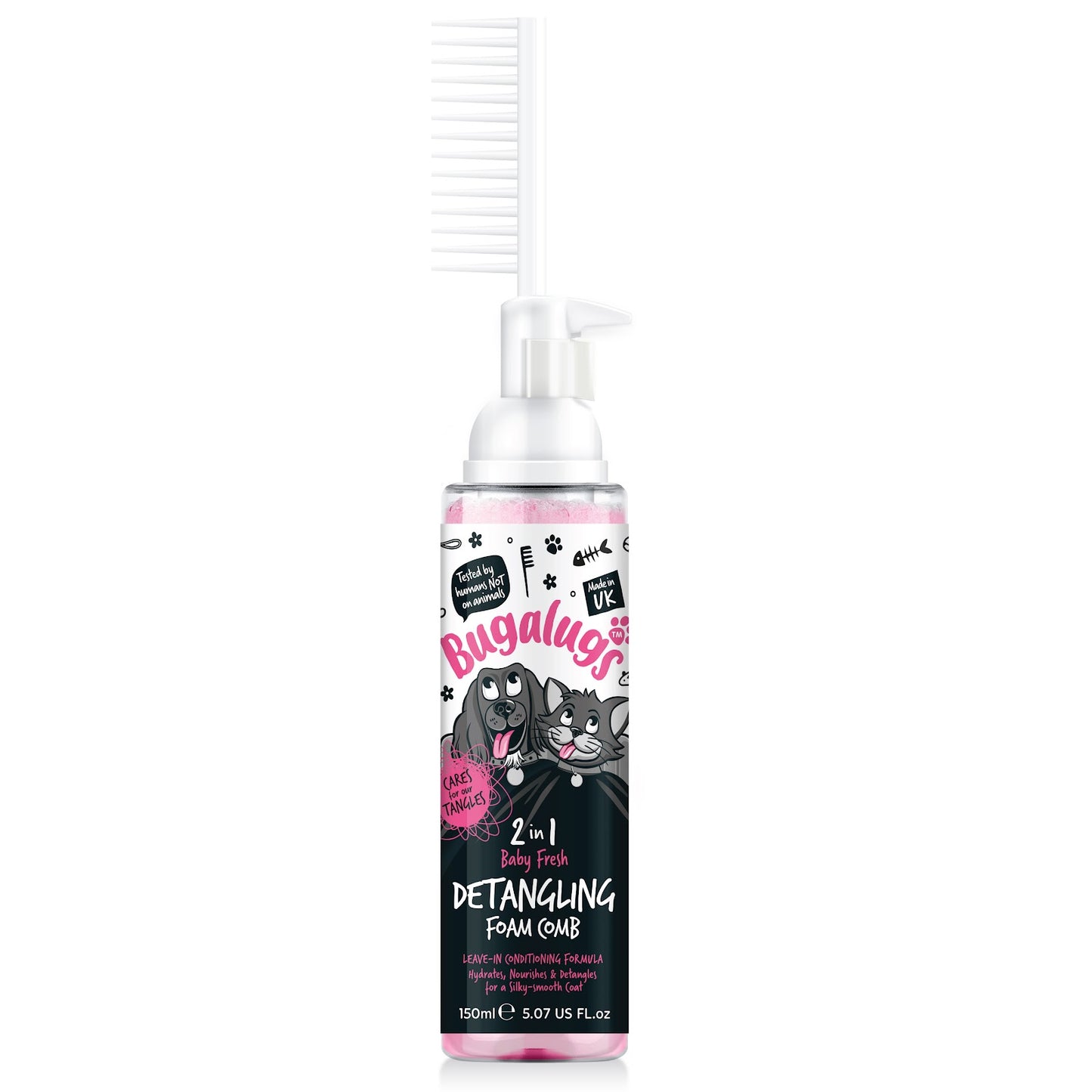 Bugalugs Detangling Comb Baby Fresh 150ml