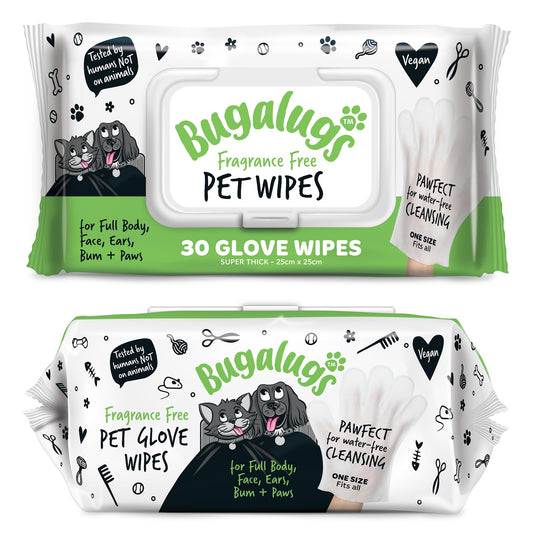 Bugalugs Pet Glove Wipes (30)
