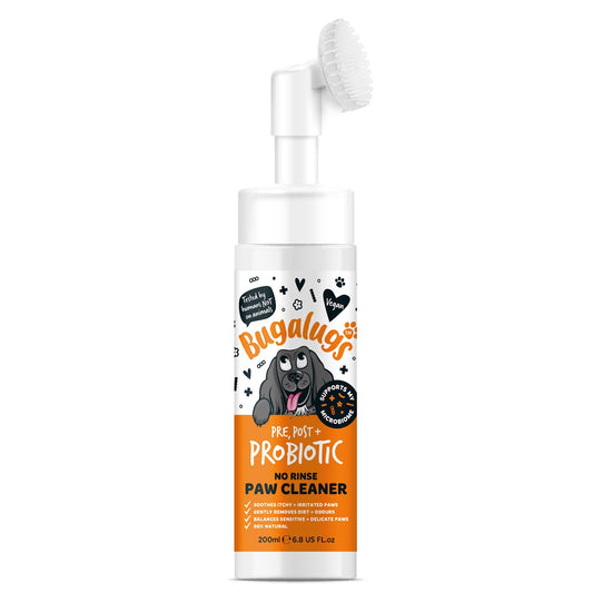 Bugalugs Pre, Post & Probiotic No Rinse Paw Cleaner Dog 200ml