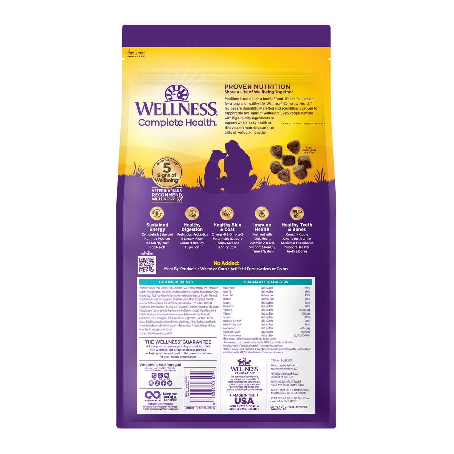 Wellness Complete Health Whitefish & Sweet Potato Recipe Dry Dog Food