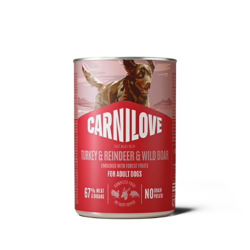 Carnilove Carnilove Dog Can Paté Made With Turkey & Reindeer & Wildboar 400g