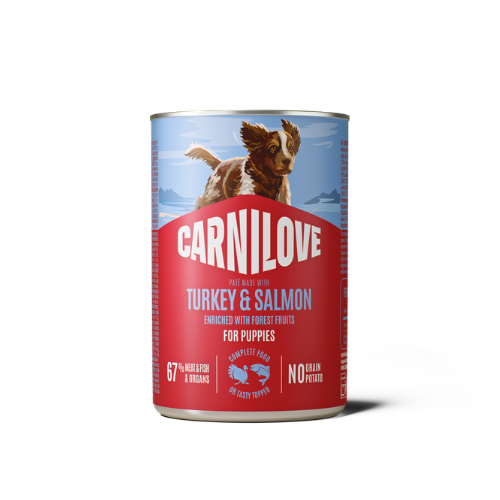 Carnilove Carnilove Dog Can Paté Made With Turkey & Salmon For Puppies 400g