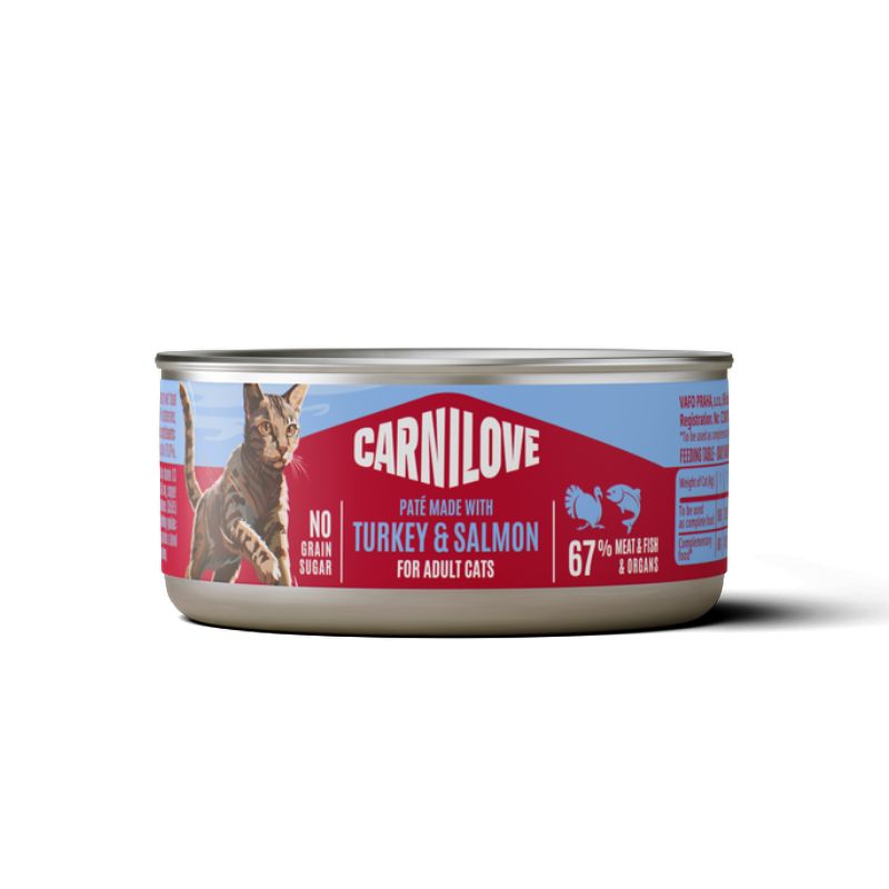Carnilove Cat Can Paté Made With Turkey & Salmon 100g
