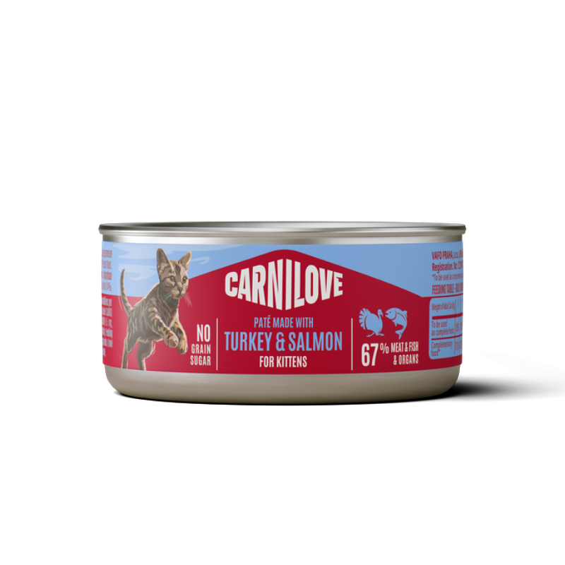 Carnilove Cat Can Paté Made With Turkey & Salmon For Kittens 100g