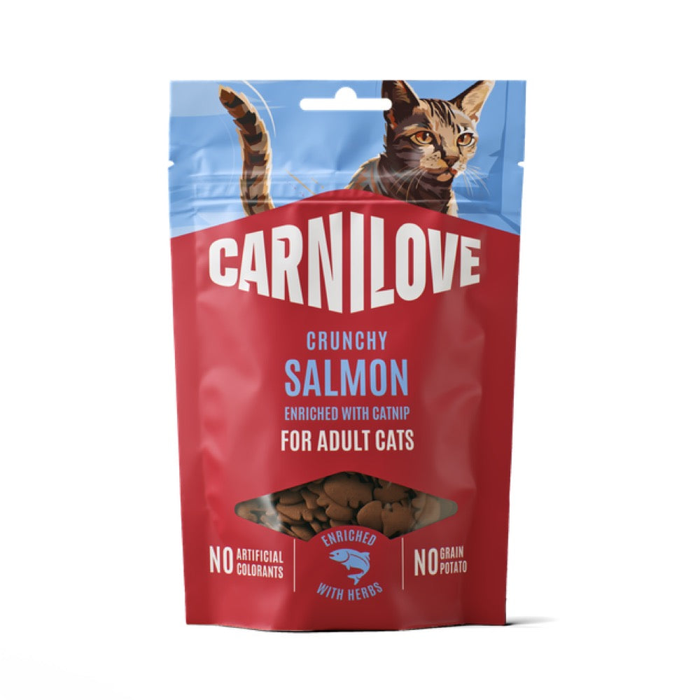 Carnilove Cat Crunchy Snack Salmon Enriched With Catnip 50g